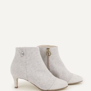 Eclisse Crystal Bufera Kitten Heel Ankle Boots