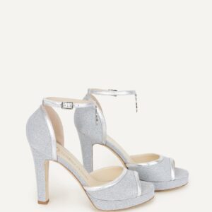 Nebbiolina Frosted Splendente Platform Heel Sandals